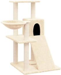 Produktbild von VidaXL Kratzbaum mit Sisal-Kratzsäulen Creme 82 cm