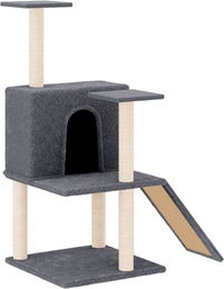 Produktbild von VidaXL Kratzbaum mit Sisal-Kratzsäulen Dunkelgrau 109 cm