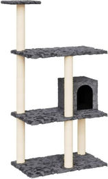 Produktbild von VidaXL Kratzbaum mit Sisal-Kratzsäulen Dunkelgrau 119 cm