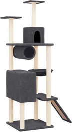 Produktbild von VidaXL Kratzbaum mit Sisal-Kratzsäulen dunkelgrau 168 cm