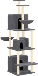 Produktbild von VidaXL Kratzbaum mit Sisal-Kratzsäulen Dunkelgrau 180 cm