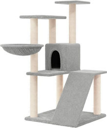 Produktbild von vidaXL Kratzbaum mit Sisal-Kratzsäulen Hellgrau 94 cm