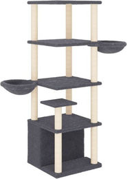 Produktbild von vidaXL Kratzbaum mit Sisal-Kratzsäulen und 2 Häusern