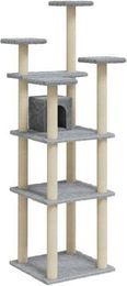Produktbild von vidaXL Kratzbaum Sisal-Kratzsäulen Hellgrau 171 cm