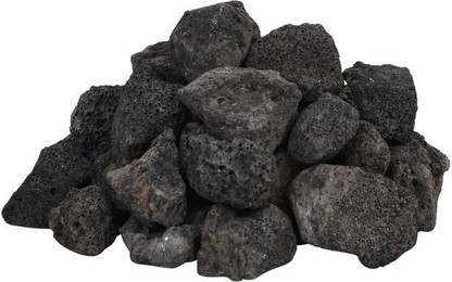 Produktbild von vidaXL Lavagranulat Lavastein 3-5 cm Schwarz - 10 kg