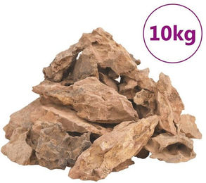 Produktbild von vidaXL Lavasteine Drachenstein Naturstein für Aquarium Dekoration Braun - 10 kg