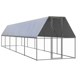 VidaXL Outdoor Hühnerkäfig mit Komplettüberdachung 2x10x2 m – Bild 1 von 4