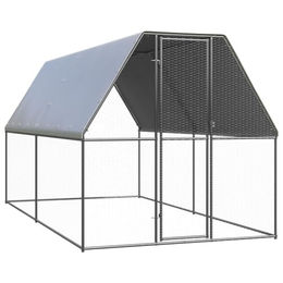 VidaXL Outdoor Hühnerkäfig mit Komplettüberdachung 2x4x2 m – Bild 1 von 7