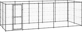 Produktbild von VidaXL Outdoor Hundezwinger aus verzinktem Stahl