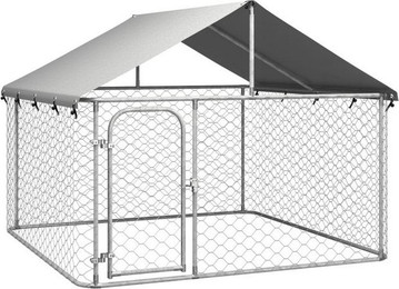 Produktbild von vidaXL Outdoor-Hundezwinger mit Dach 200x200x150 cm