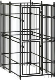 vidaXL Outdoor-Hundezwinger Stahl 1,84 m² – Bild 1 von 3