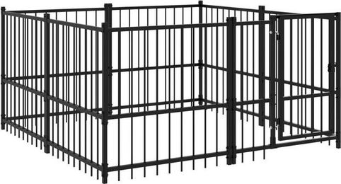 Produktbild von VidaXL Outdoor Hundezwinger Stahl