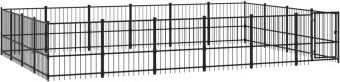 VidaXL Outdoor Hundezwinger Stahl 5,82 m, 3,88 m, 1 m – Bild 1 von 3