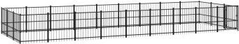 VidaXL Outdoor Hundezwinger Stahl 8,73 m, 2,91 m, 1 m – Bild 1 von 3