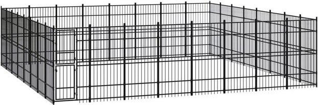 Produktbild von vidaXL Outdoor Hundezwinger Stahl