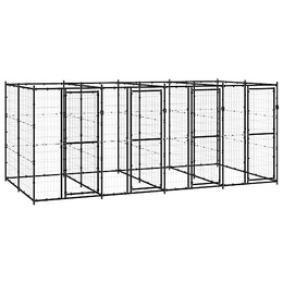 Produktbild von vidaXL Outdoor Hundezwinger Stahl 9,68m²