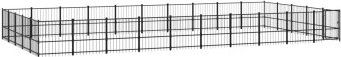 VidaXL Outdoor Hundezwinger Stahl 9,7 m, 4,85 m, 1 m – Bild 1 von 3