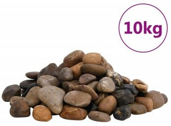 Produktbild von vidaXL Polierte Kieselsteine Mehrfarbig 2-5 cm - 10 kg