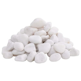 Produktbild von vidaXL Polierte Kieselsteine Weiß 2-5 cm - 10 kg
