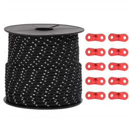 vidaXL Reflektierende Zeltleine mit Seilspannern 50 m 4 mm - 50 m – Bild 1 von 7