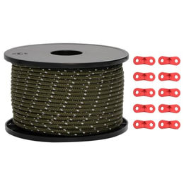 Produktbild von vidaXL Reflektierende Zeltleine mit Seilspannern 50 m 5 mm - 50 m