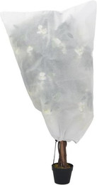 Produktbild von vidaXL Schutznetz Wintervlies mit Kordelzug 12 Stück 70 g/m² 0,8x0,8 m