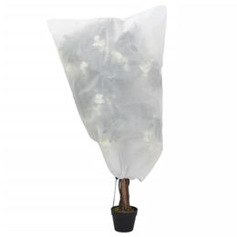 Produktbild von vidaXL Schutznetz Wintervlies mit Kordelzug 8 Stk. 70 g/m² 0,8x1 m