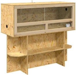 Produktbild von vidaXL Terrarium Terrarium Braun 100 x 40 x 90 cm OSB