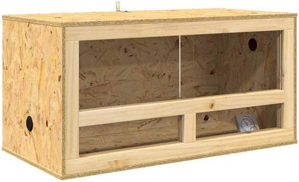 vidaXL Terrarium Terrarium Braun 80 x 40 x 40 cm OSB – Bild 1 von 5