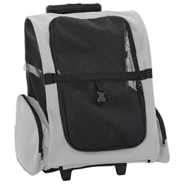Produktbild von vidaXL Trolley für Haustiere 3-in-1 Grau Oxford-Gewebe
