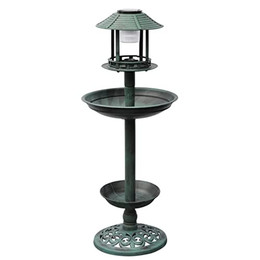 Produktbild von vidaXL Vogeltränke mit Solarleuchte 97 cm