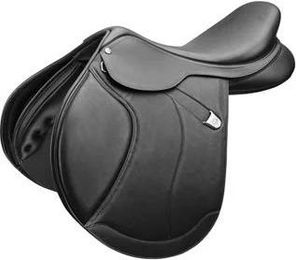 Produktbild von Vielseitigkeitssattel für Pferde mit vorderer Klappe Bates Caprilli Close Contact+