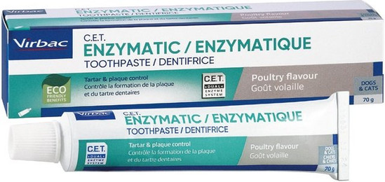 Produktbild von Virbac C.E.T. Enzymatische Zahnpasta für Tiere - 2 x 70 g