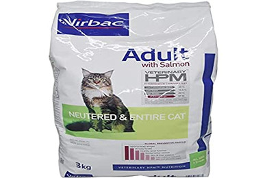 Produktbild von VIRBAC HPM Feline Adult Neutered Entire Salmon - 3 kg
