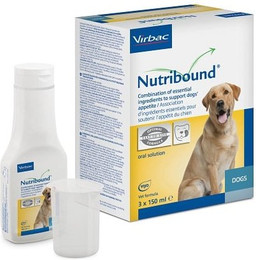 Produktbild von VIRBAC Nutribound Ergänzungsfuttermittel für Hunde und Katzen - 3 x 150 ml