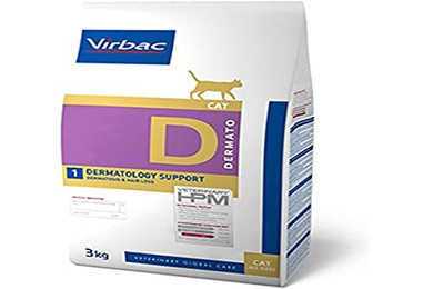 Produktbild von Virbac Veterinary HPM Cat Dermato D1 Diät-Katzenfutter - 3 kg