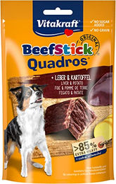 Vitakraft Beef Stick Quadros Leber & Kartoffel Hundesnack - 7 x 70 g – Bild 1 von 7