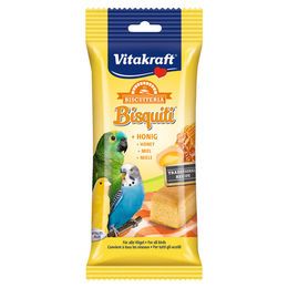 Produktbild von Vitakraft Bisquiti + Honig Snack für Vögel - 4 x 50 g
