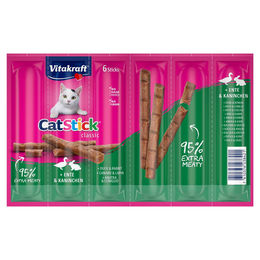 Produktbild von Vitakraft Cat Stick mini Ente & Kaninchen - 6 x 6 g
