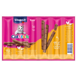 Produktbild von Vitakraft Cat Stick mini Geflügel & Leber - 6 x 6 Stk.