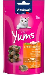 Produktbild von Vitakraft Cat Yums Huhn und Katzengras - 9 x 40 g