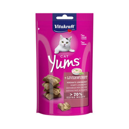 Produktbild von Vitakraft Cat Yums Katzensnack mit herzhafter Leberwurst - 40 g