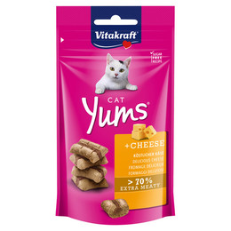 Produktbild von Vitakraft Cat Yums Katzensnack mit Käse - 3 x 40 g