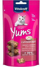 Produktbild von Vitakraft Cat Yums Leberwurst Katzensnacks - 9 x 40 g