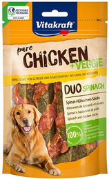 Produktbild von Vitakraft Chicken+ Veggie Spinat-Hühnchen-Sticks 10x 80g