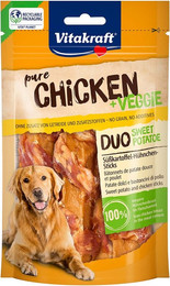 Produktbild von Vitakraft Chicken+ Veggie Süßkartoffel-Hühnchen-Sticks 10x 80g