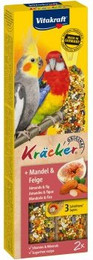 Produktbild von Vitakraft Großsittich Kräcker 4x2er Mandel-Feige