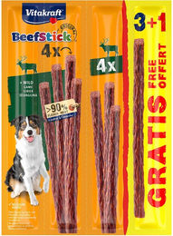 Produktbild von Vitakraft Hundesnack Beef-Stick mit Wild 3+1 gratis