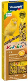 Produktbild von Vitakraft Kanarienvogel Kräcker Ei-Grassamen - 4 x 2 Stk.