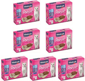 Produktbild von Vitakraft Katzenfutter Poesie DeliSauce, Multipack Fisch, 7x 6 Beutel